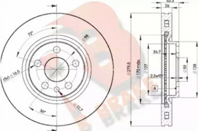 R BRAKE 78rbd24620 -  Тормозной диск